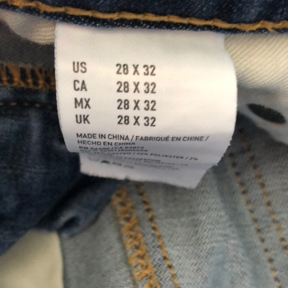 American Eagle Blue Navy Jeans 28x32 - Picture 4 of 8